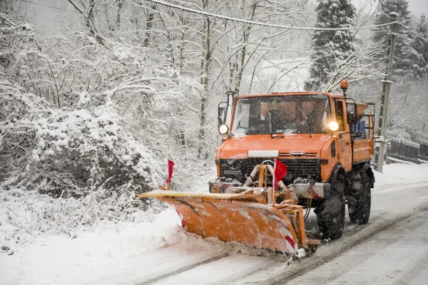 Havazás, Veszprém vármegye megye, Magyar közút, Hókotró, közút