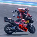 Pedro Acosta hatalmas High side esése a Magyar MotoGP szabadedzésén a Balaton Park Circuit pályán.