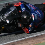 Révész Racing támogatásával Rossi Attila Moor mélyre dönti a Moto2 motorját Magny-Cours pályán a FIM MotoJunior World Championship 2026 versenyen