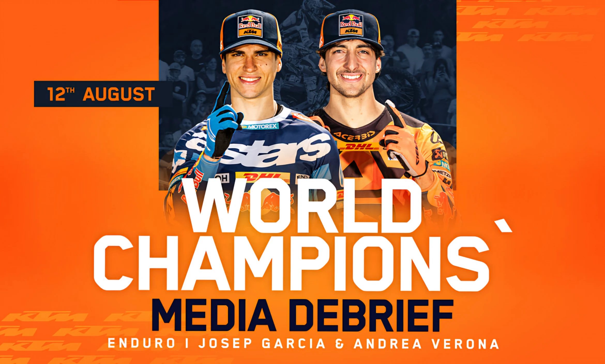 Josep Garcia és Andrea Verona, a KTM 2026-os EnduroGP világbajnokai