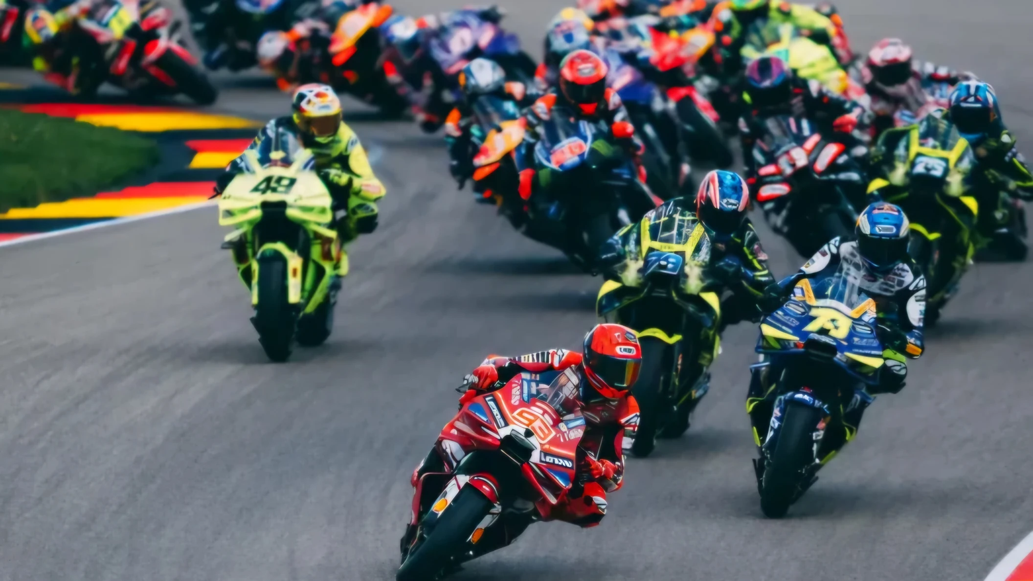 MotoGP 2027 versenyzők és csapatok a mezőny látható a képen