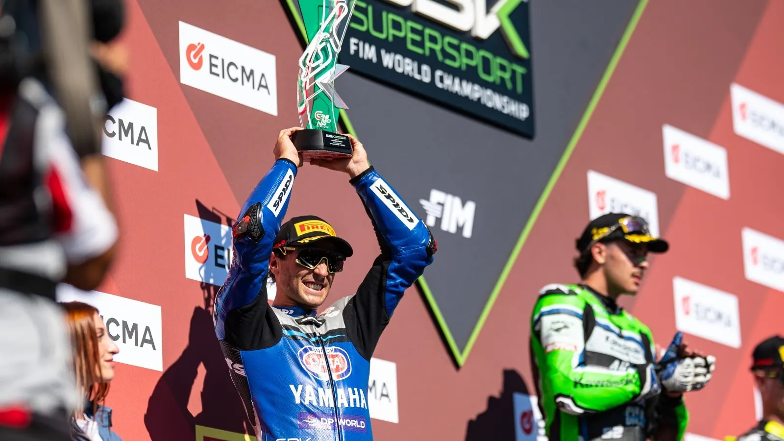 Albert Arenas a Yamaha R9 nyergében a 2026-os cremonai WorldSSP-hétvégén