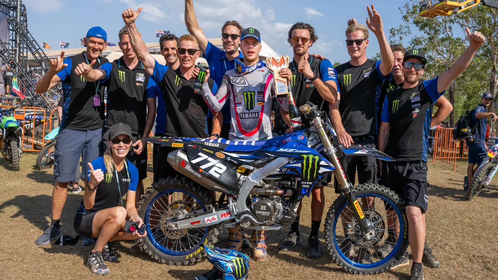 Janis Reisulis a darwini MX2-szezonzáró sajtófotóján