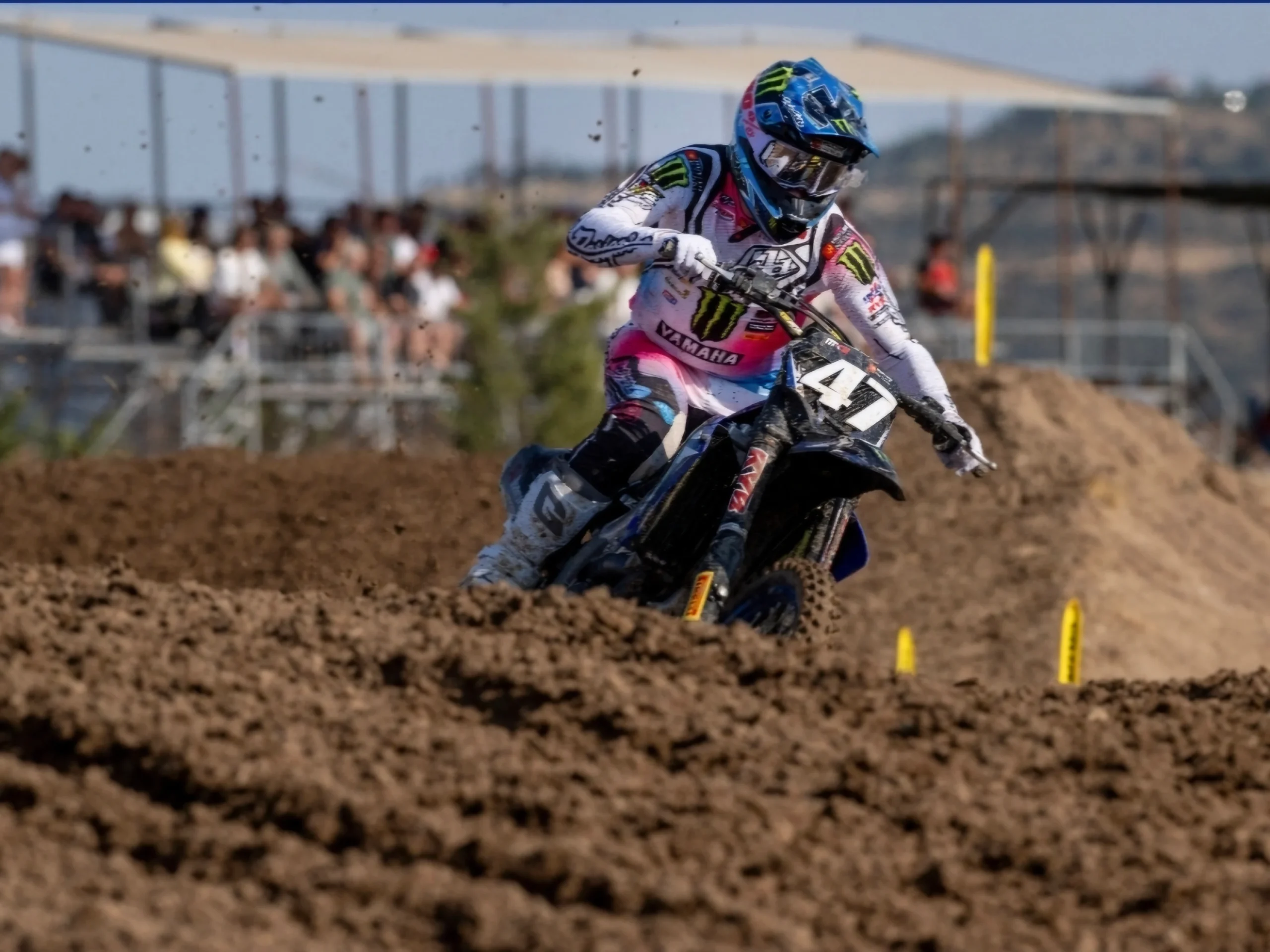 A 47-es Yamaha YZ250FM versenyzője a 2026-os MX2 Török Nagydíjon