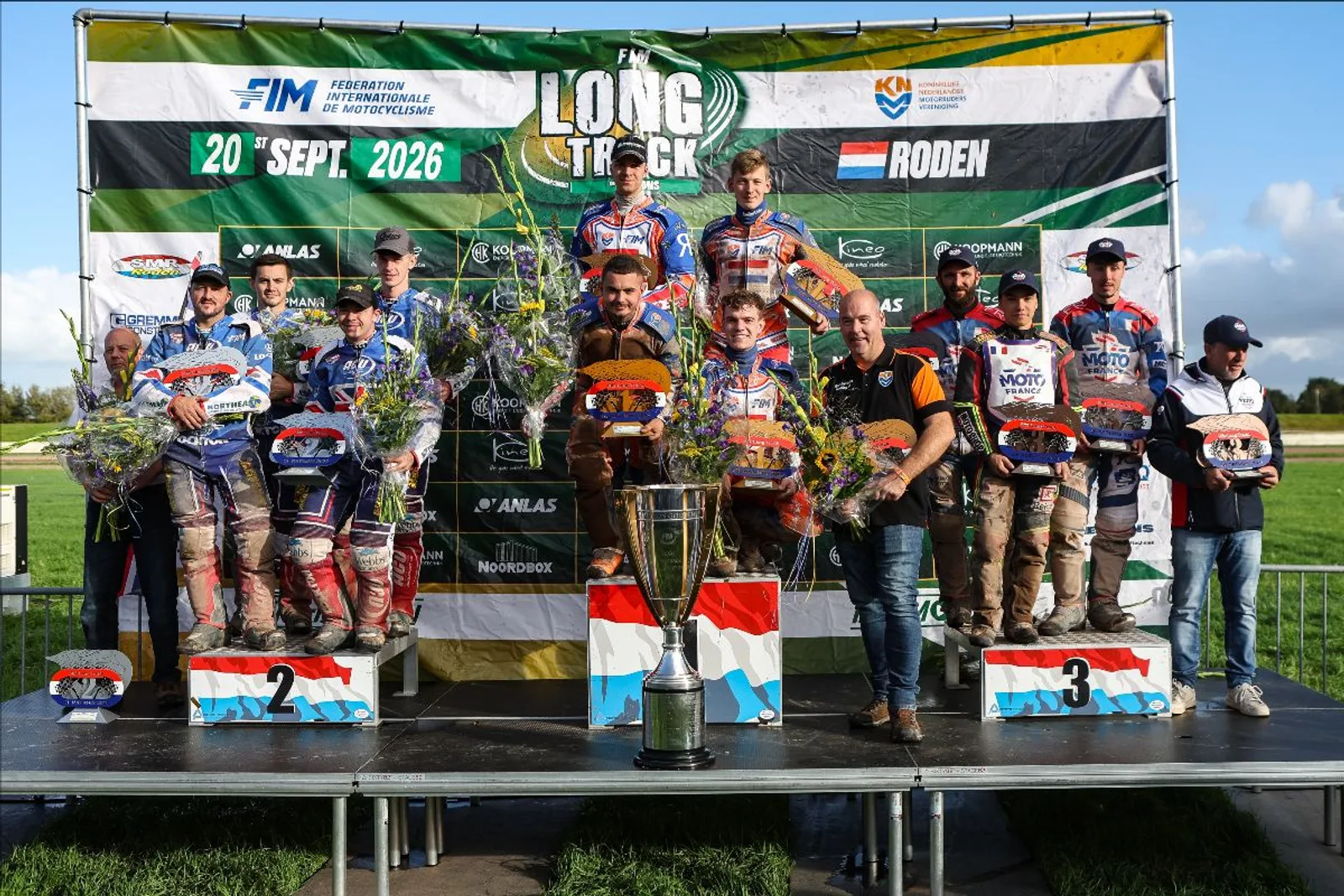 Hollandia, Nagy-Britannia és Franciaország a 2026-os FIM Long Track of Nations dobogóján