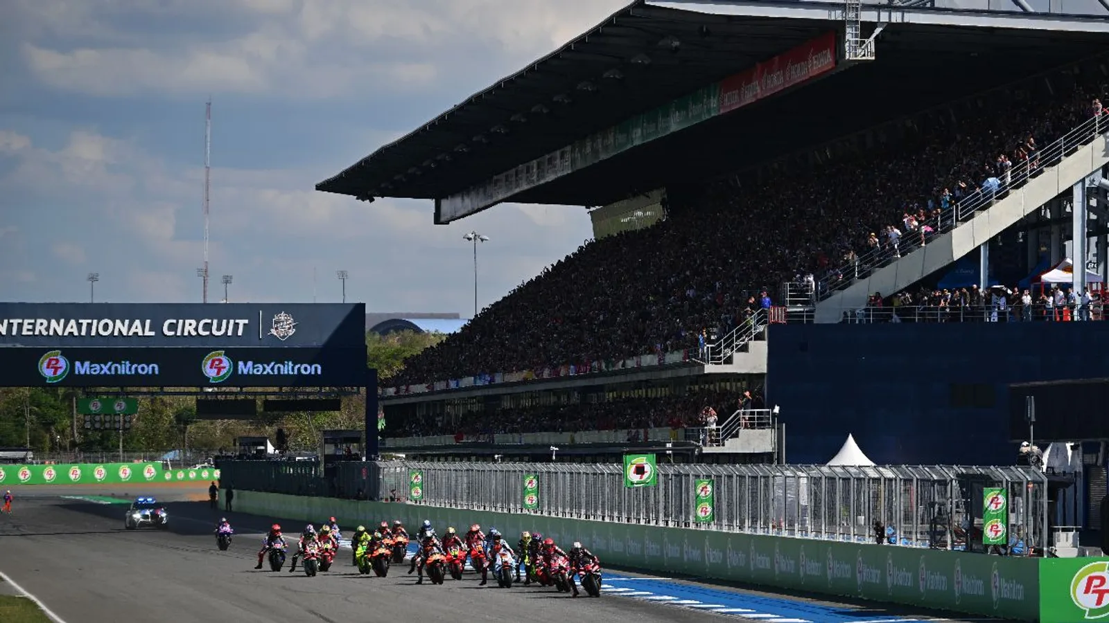 A MotoGP mezőnye a 2026-os Thaiföldi Nagydíj rajtjánál