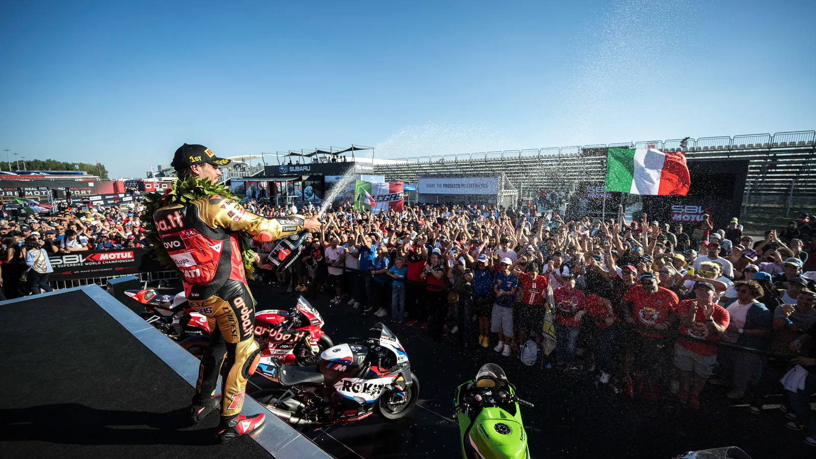 Nicolò Bulega az Aruba.it Racing Ducati színeiben a 2026-os WorldSBK-szezonban