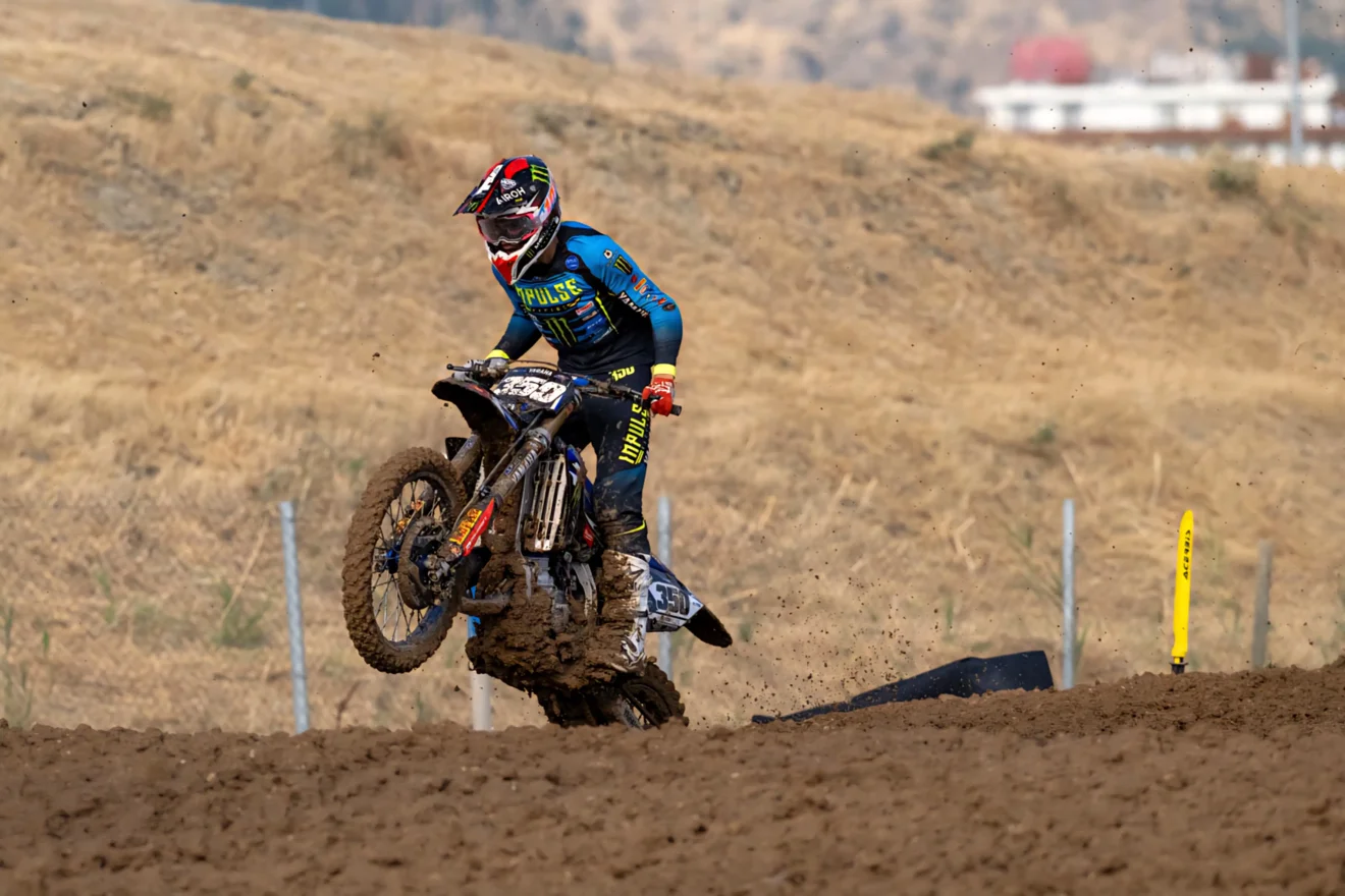 Sleny Goyer a 350-es Yamaha YZ125-tel az EMX125 törökországi szezonzáróján