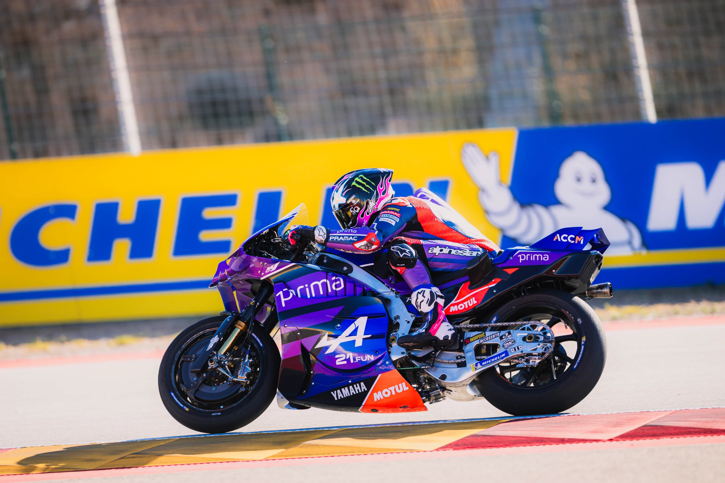Toprak Razgatlıoğlu a Prima Pramac Yamaha MotoGP motorján Aragónban