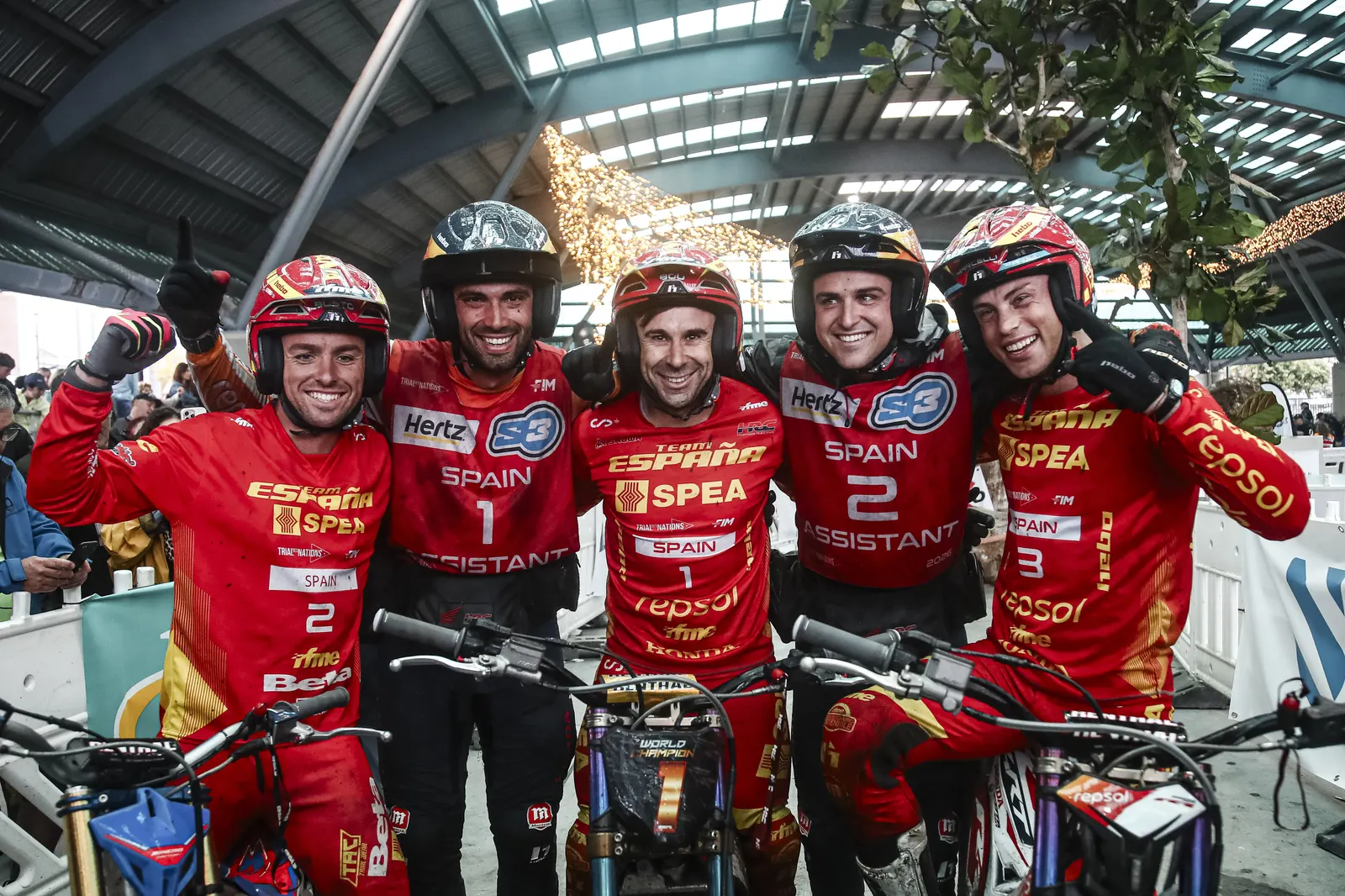 A spanyol férficsapat a 2026-os FIM Trial des Nations versenyen Arteixóban