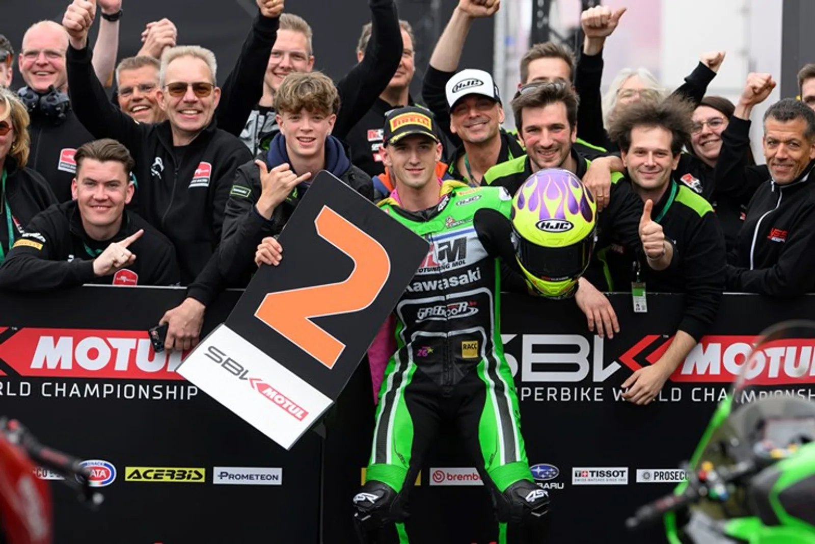 Xavi Artigas az MTM Kawasaki csapatával a WorldSPB-ben