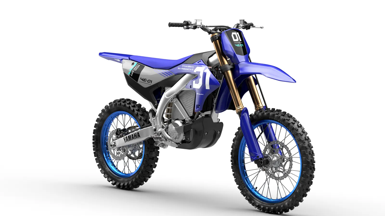 Yamaha YE-01 Racing Concept elektromos motocrossmotor a 2026-os MXoN bemutatója előtt