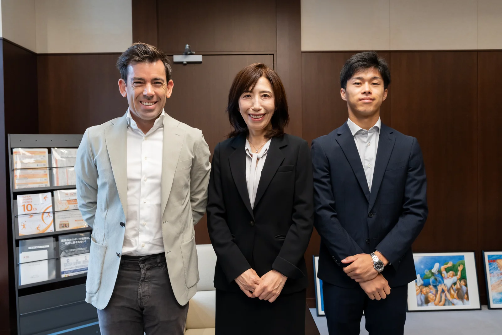 Carlos Ezpeleta, Naoko Hirayama és Ai Ogura a Japán Sportügynökségnél 2026-ban