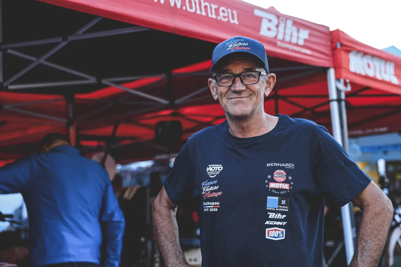 François Borsotto a 2026-os FIM Enduro Vintage Trophyn Zschopauban