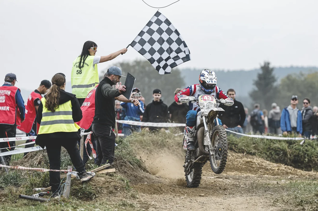 Fred Hoess a 2026-os FIM Enduro Vintage Trophy versenyén Zschopauban