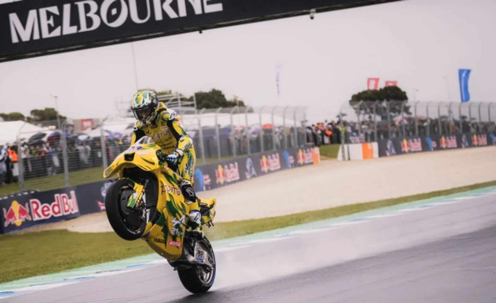 A Prima Pramac Yamaha MotoGP csapat eredeti ausztrál nagydíjas sajtóképe