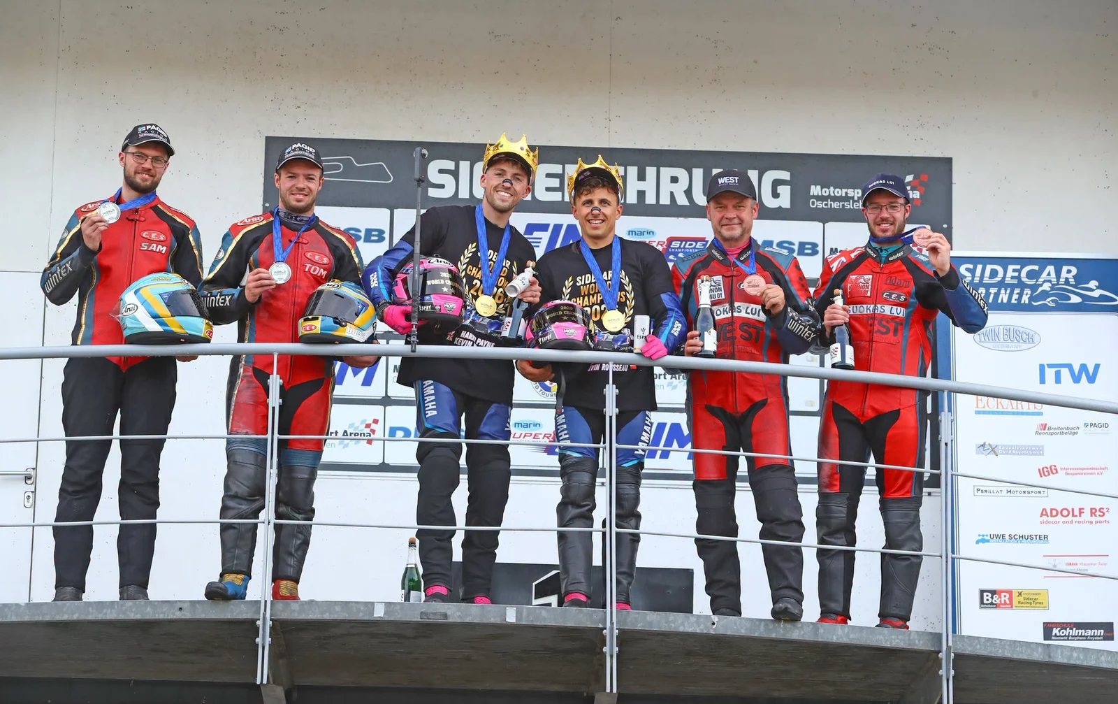 Harrison Payne és Kevin Rousseau a 2026-os FIM Sidecar-világbajnokság döntőjén